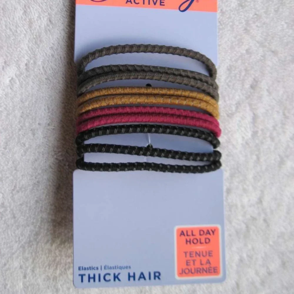 10 Colored 2018 Goody Ouchless Stay Put Ponytailer Hair Bands No Metal Elastics